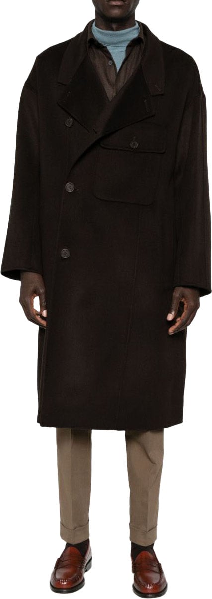 Emporio Armani Coats Brown Bruin