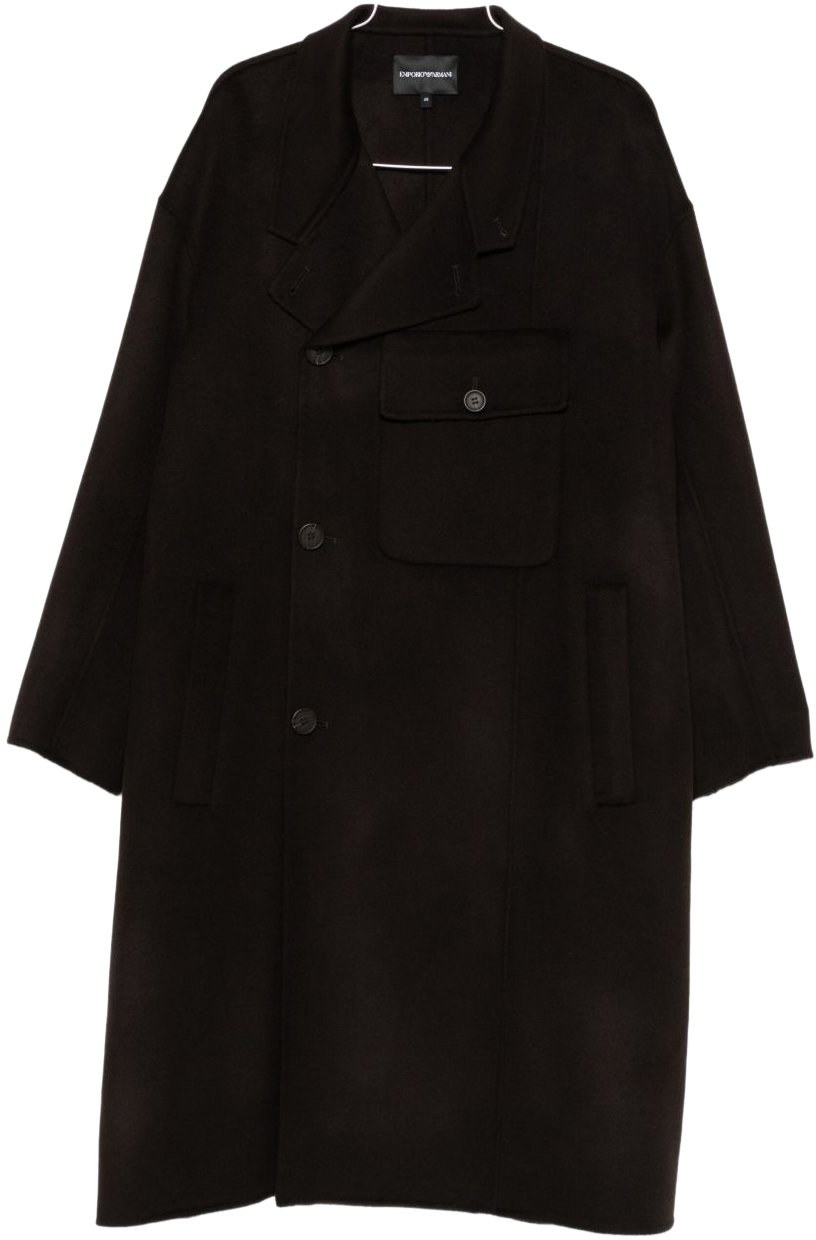 Emporio Armani Coats Brown Bruin