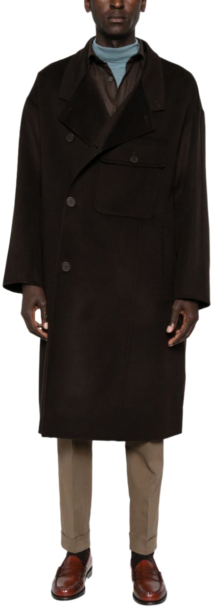 Emporio Armani Coats Brown Bruin