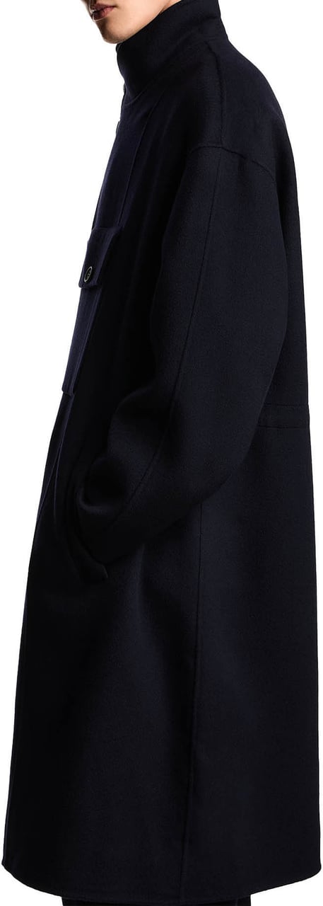 Emporio Armani Coats Blue Blauw