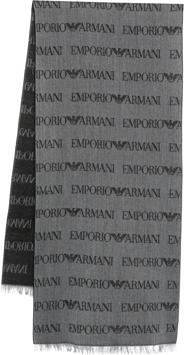 Emporio Armani Scarfs Grey Grijs