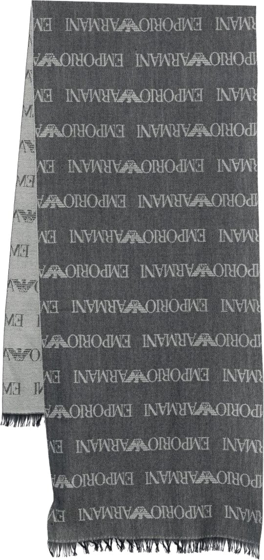 Emporio Armani Scarfs Grey Donkergrijs
