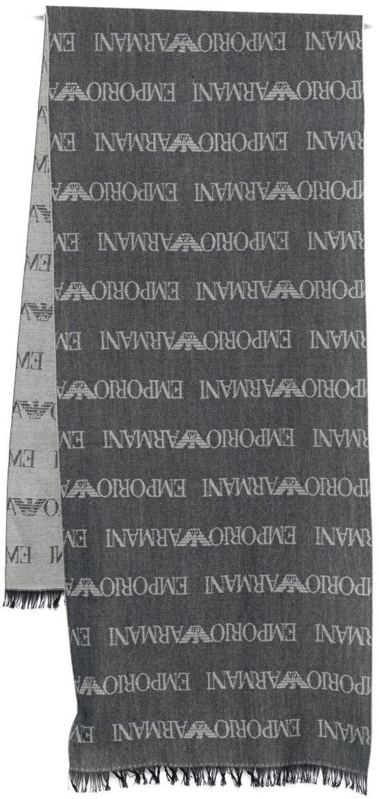 Emporio Armani Scarfs Blue Blauw