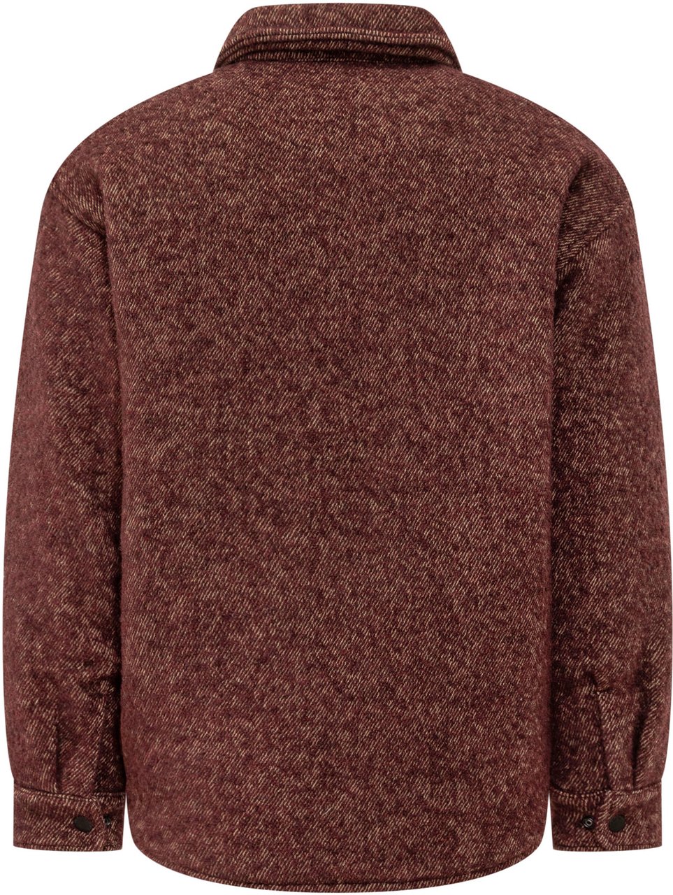 Emporio Armani Overshirt in Lana Bordeaux Emporio Armani Rood