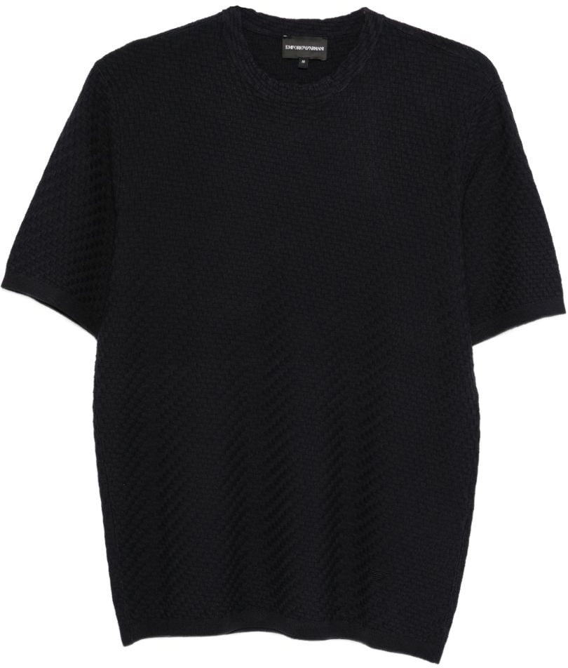 Emporio Armani T-Shirts And Polos Blue Blauw