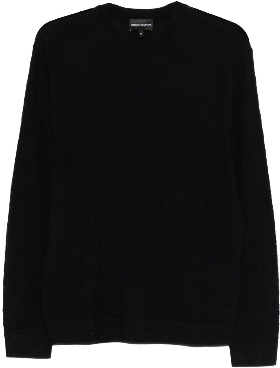 Emporio Armani Sweaters Blue Blauw