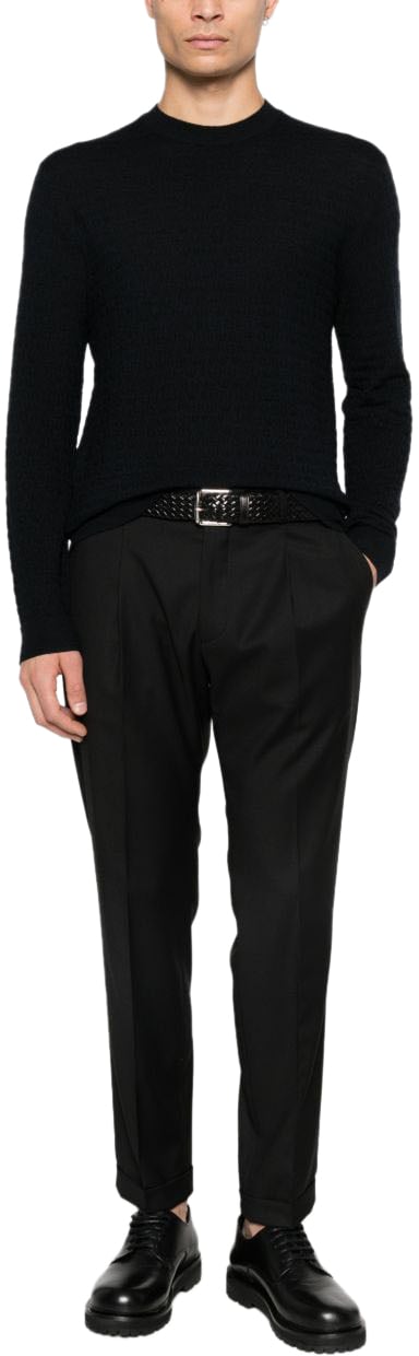 Emporio Armani Sweaters Blue Blauw