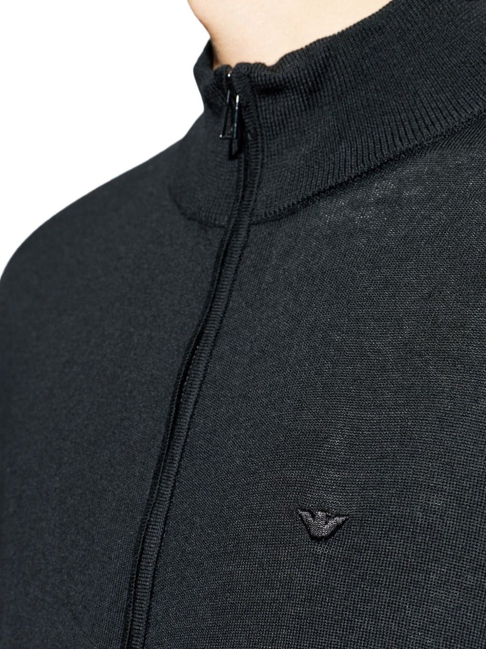 Emporio Armani Sweaters Black Zwart