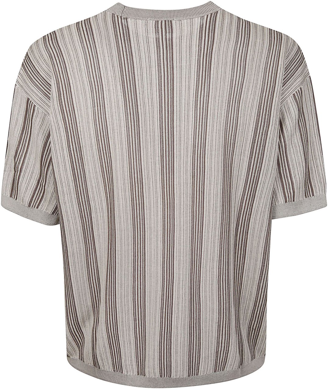 Emporio Armani Short Sleeve Sweater Grey Grijs