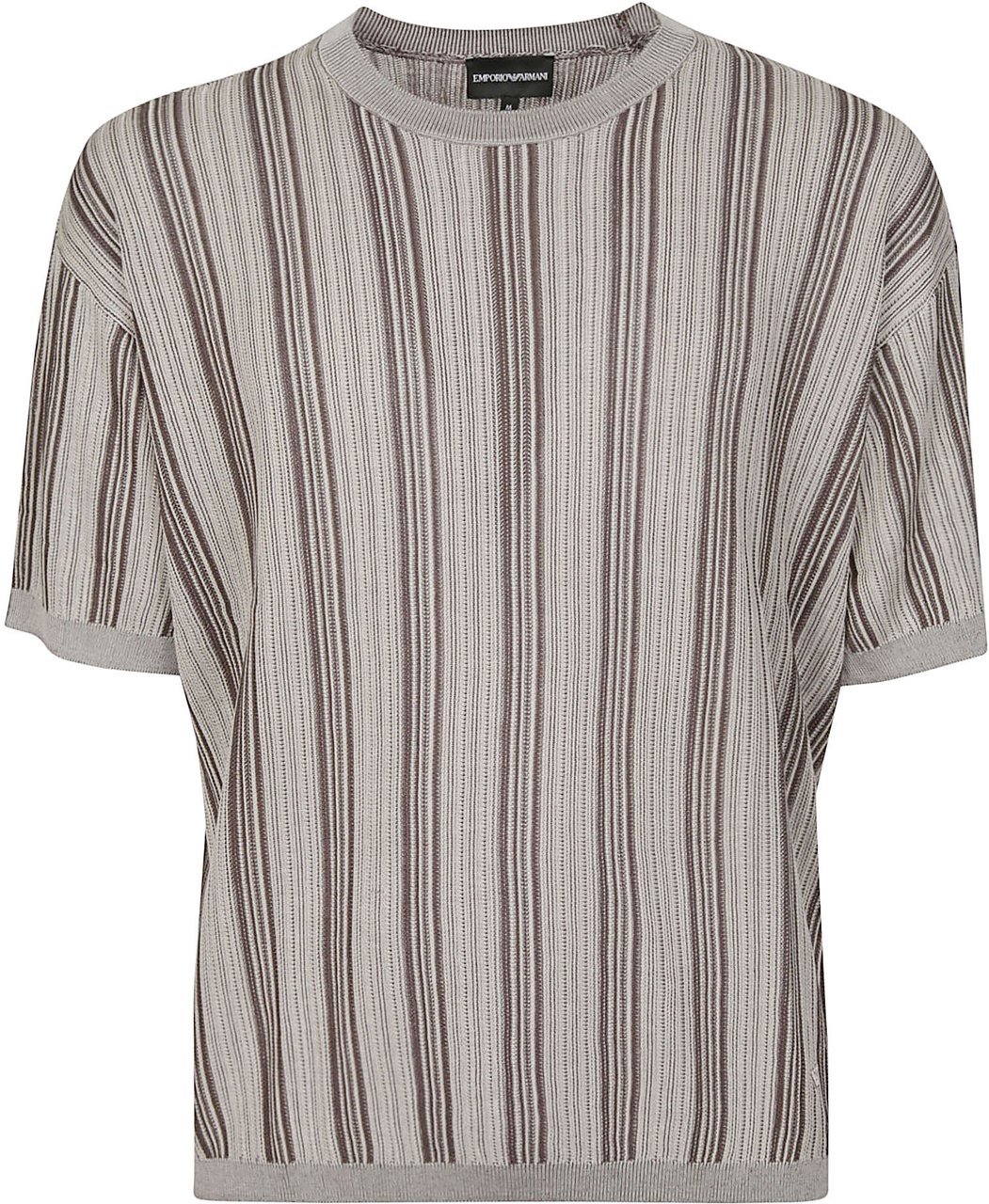 Emporio Armani Short Sleeve Sweater Grey Grijs