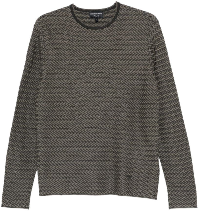 Emporio Armani Sweaters Blue Blauw