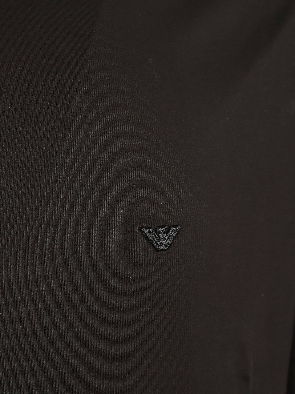Emporio Armani Minimalist Embossed Logo Polo Shirt Zwart