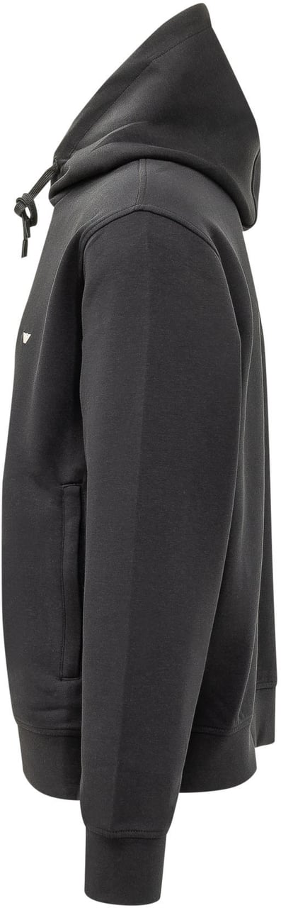 Emporio Armani Felpa con Cappuccio e Coulisse Annodata Donkergrijs