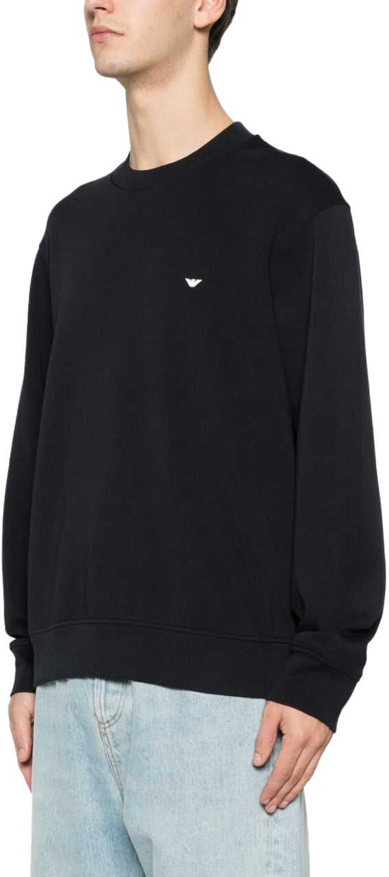 Emporio Armani Sweaters Blue Blauw