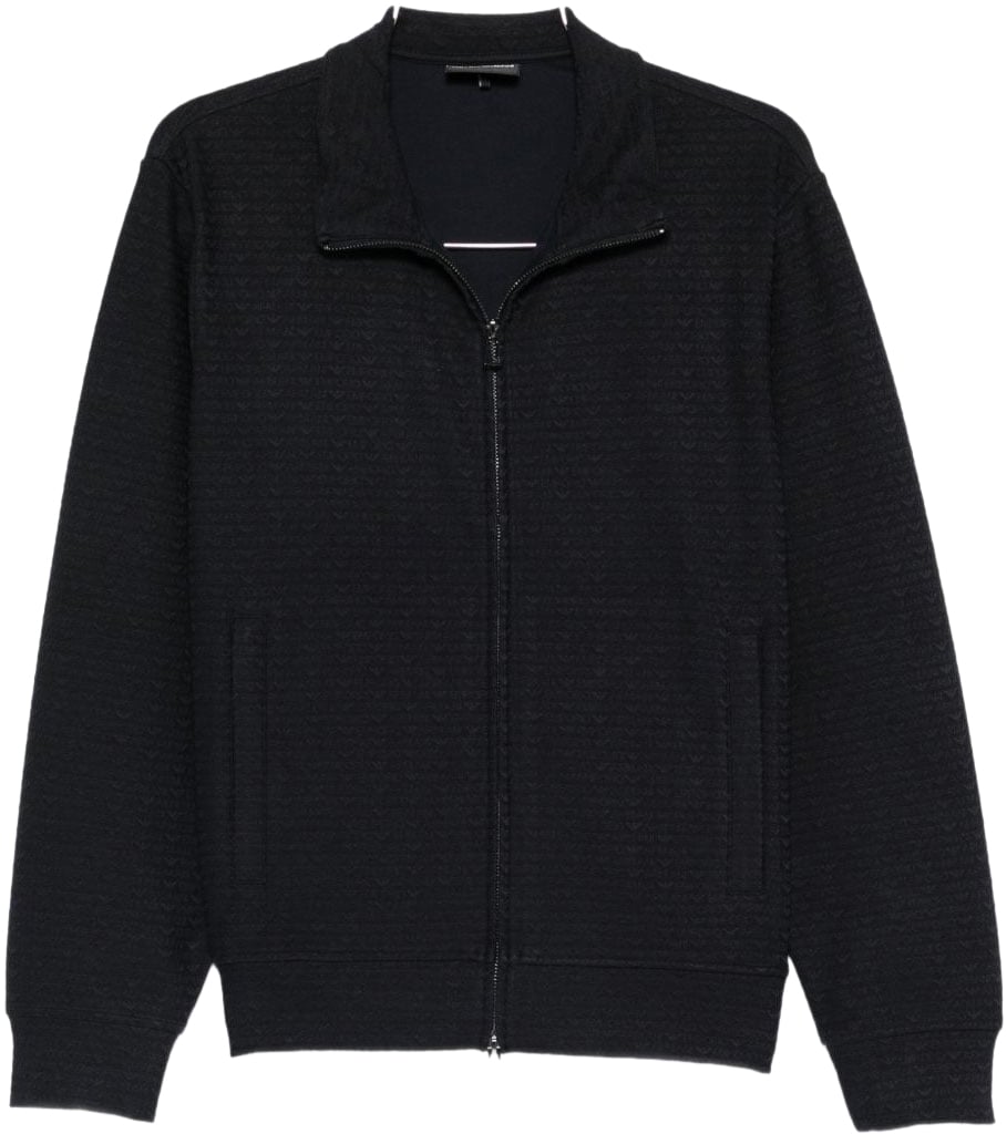 Emporio Armani Sweaters Blue Blauw