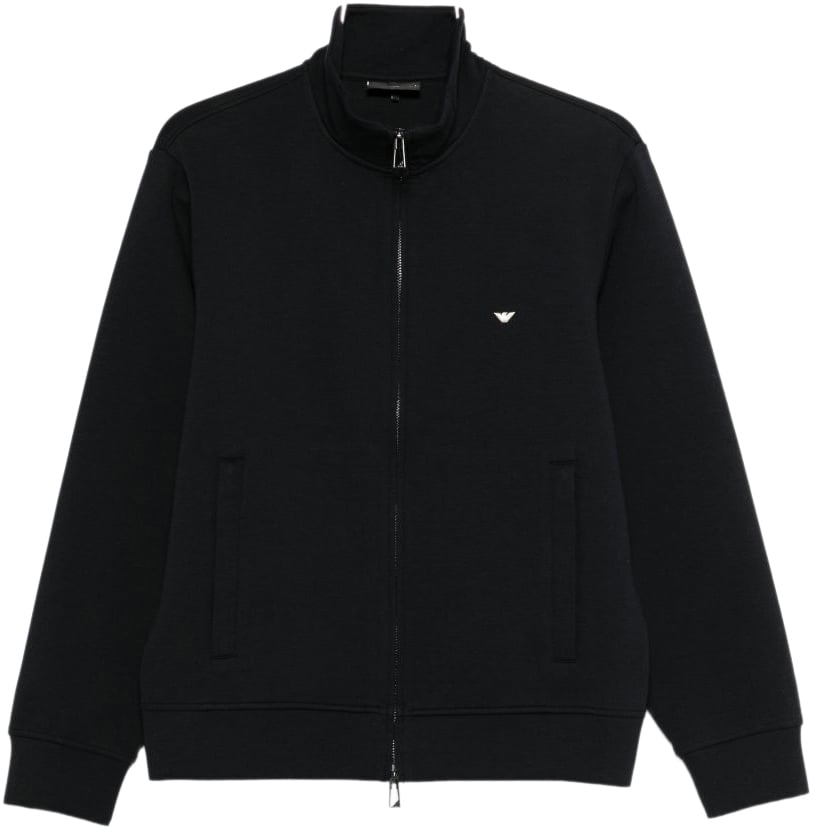 Emporio Armani Sweaters Blue Blauw