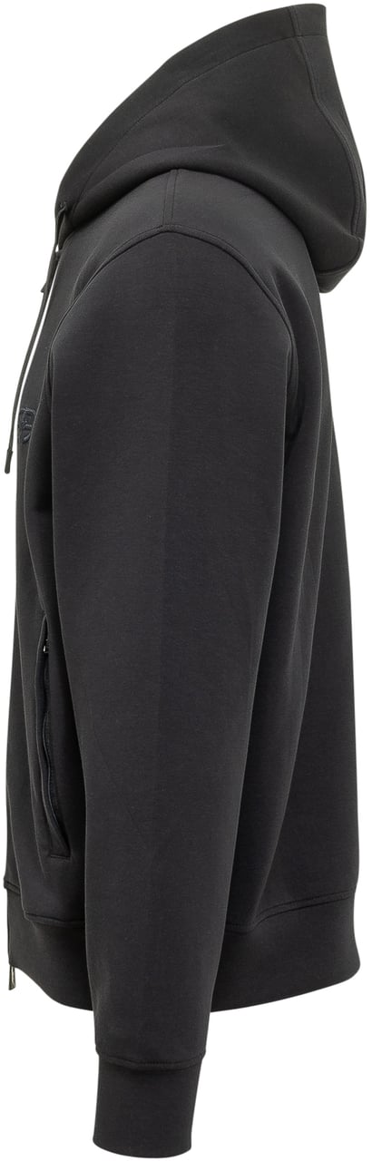 Emporio Armani Felpa con Cappuccio e Zip Zwart