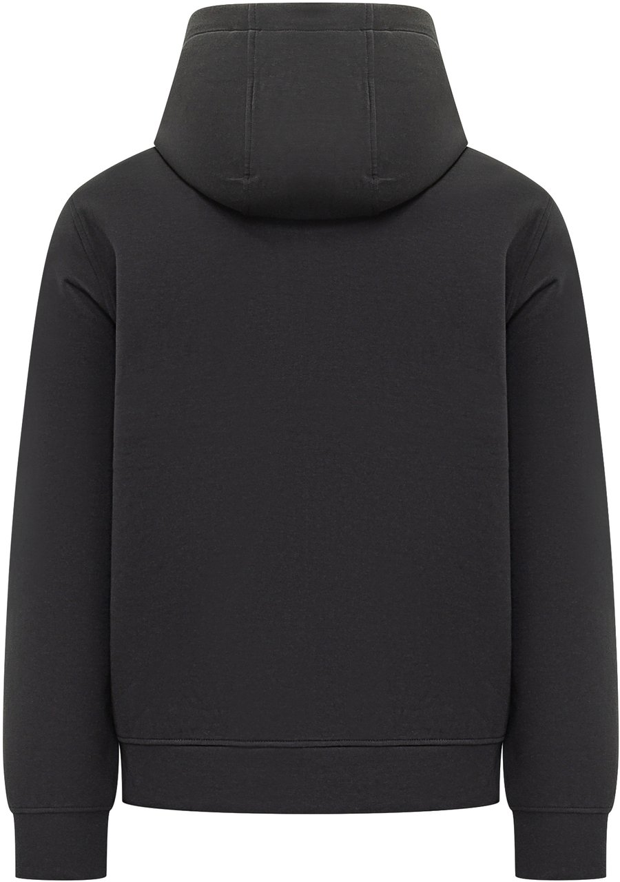 Emporio Armani Felpa con Cappuccio e Zip Zwart