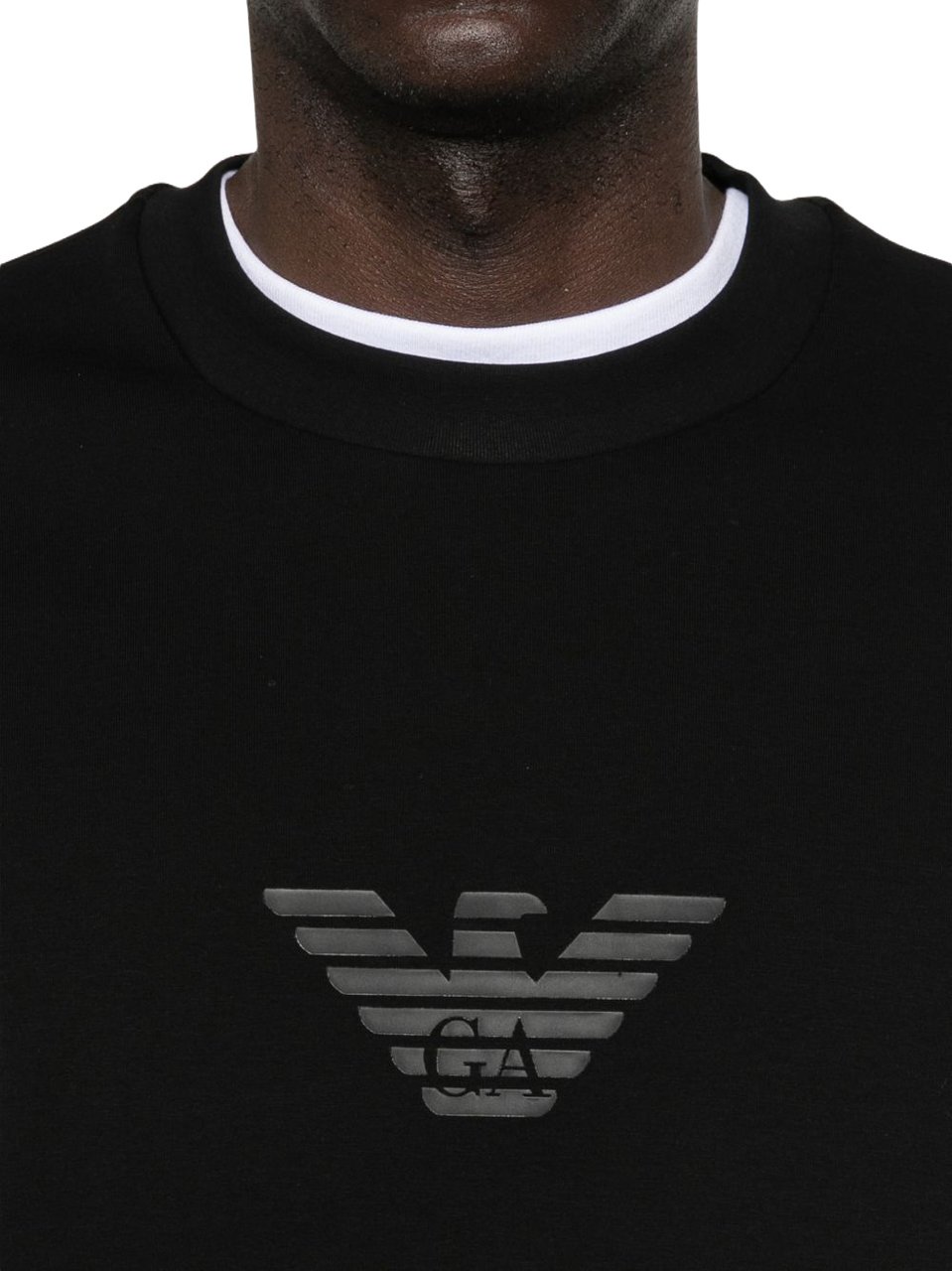 Emporio Armani Sweaters Black Zwart