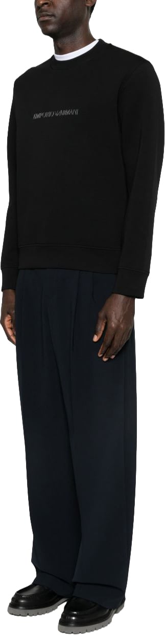 Emporio Armani Sweaters Black Zwart