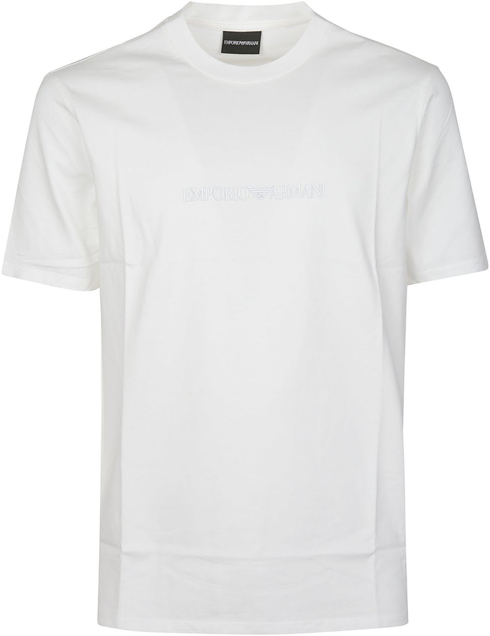 Emporio Armani Logo Print T-shirt White Wit
