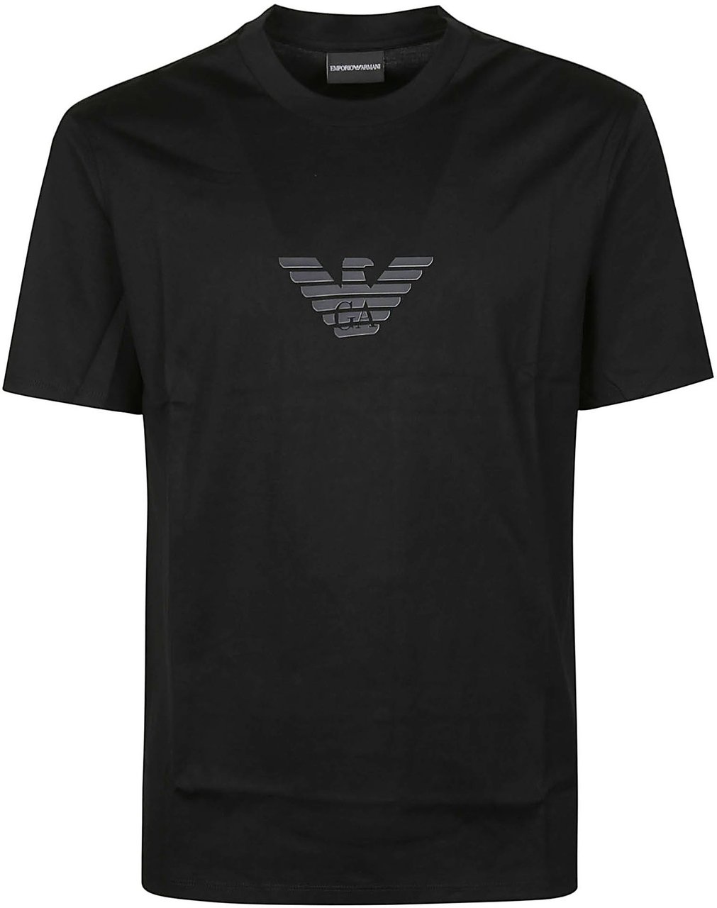 Emporio Armani Logo Print T-shirt Black Zwart