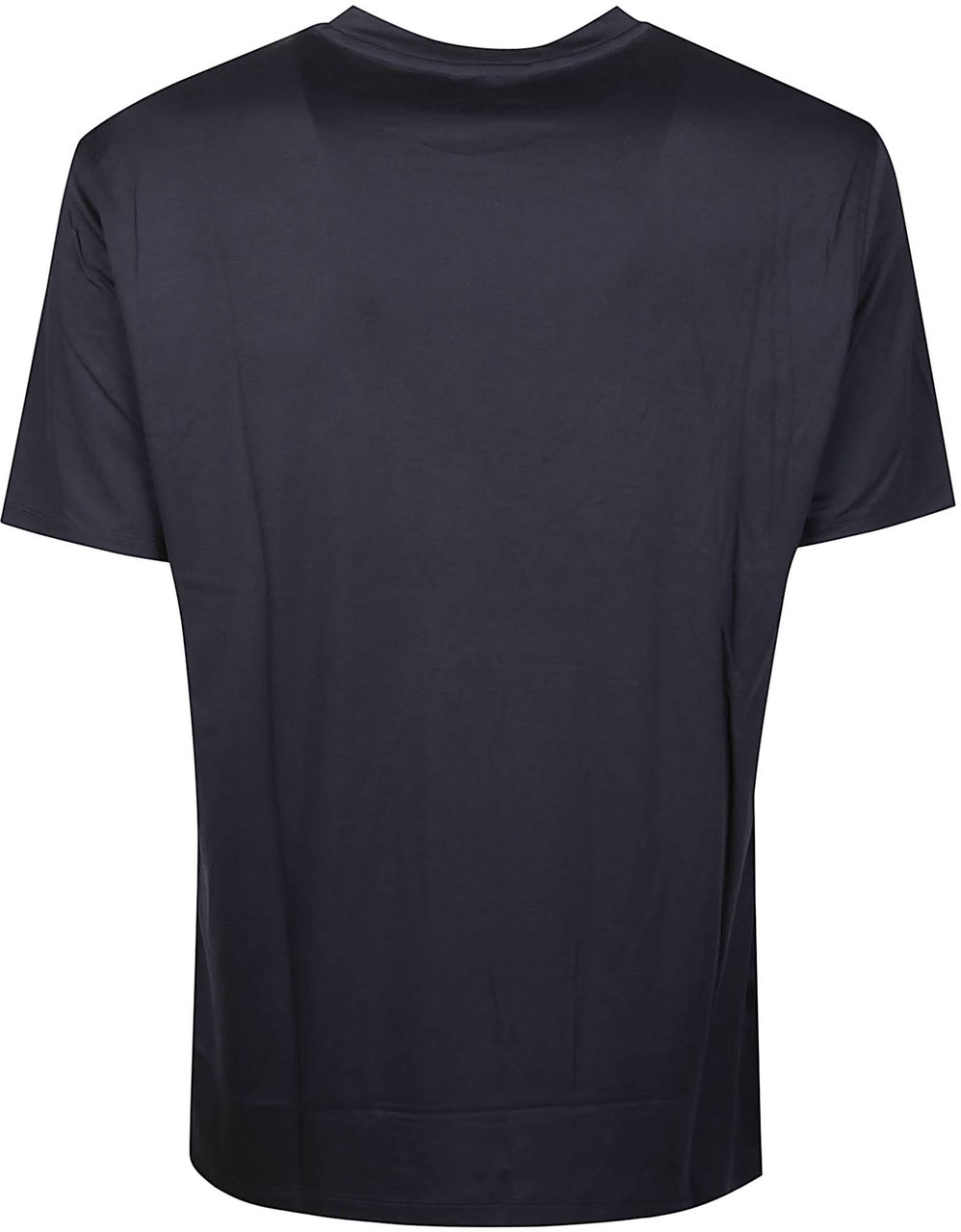 Emporio Armani Logo Embroidered T-shirt Blue Blauw