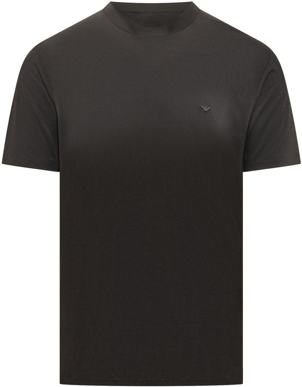 Emporio Armani T-shirt con Logo Ricamato Zwart