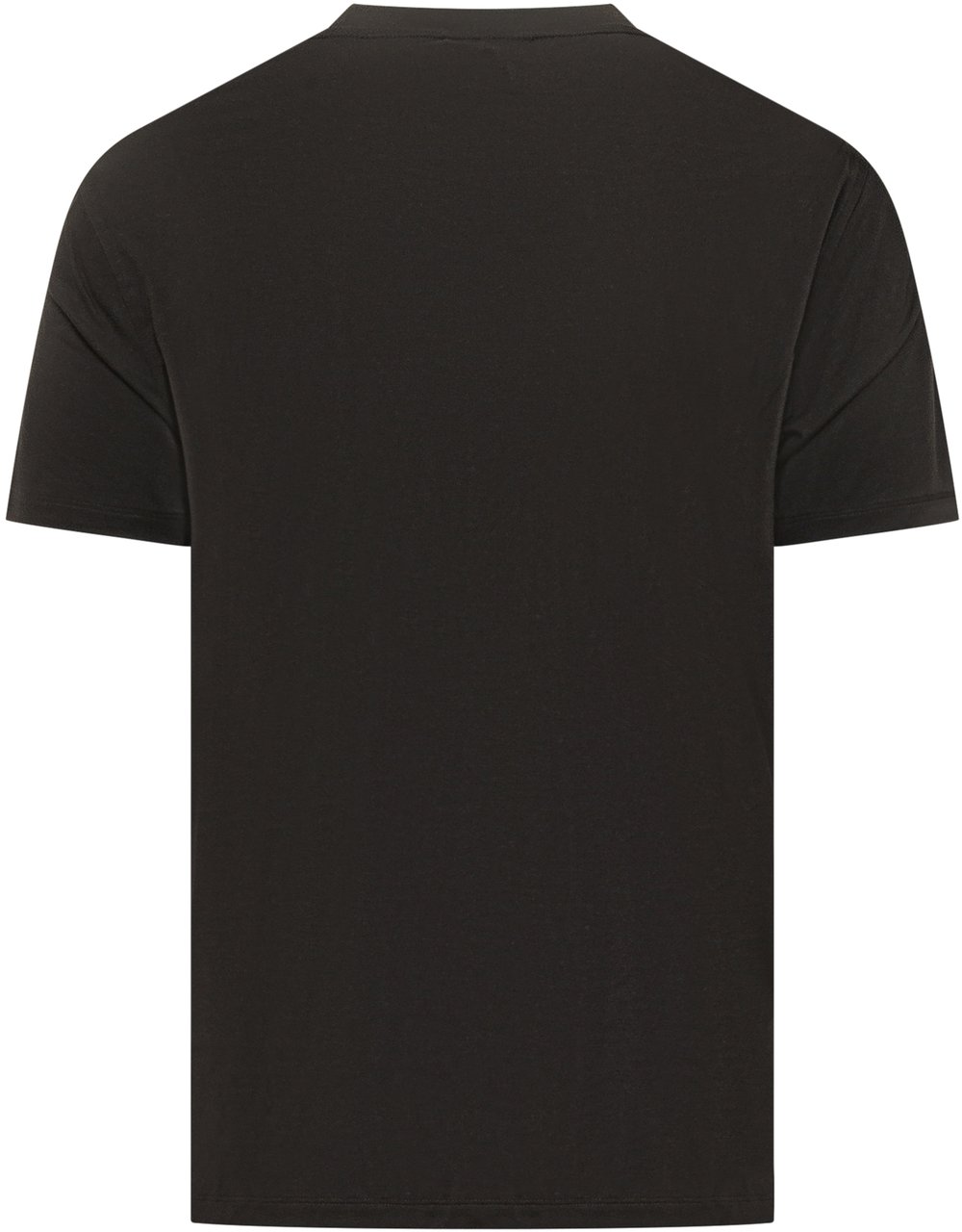 Emporio Armani T-shirt con Logo Ricamato Zwart