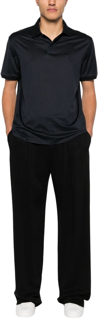 Emporio Armani T-Shirts And Polos Navy Zwart