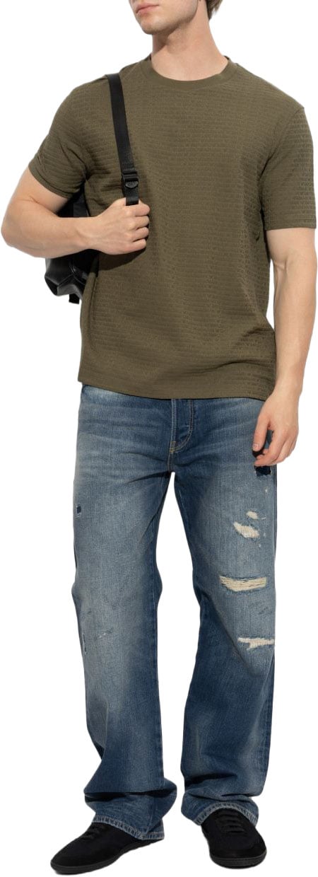 Emporio Armani T-Shirts And Polos Green Donkergroen