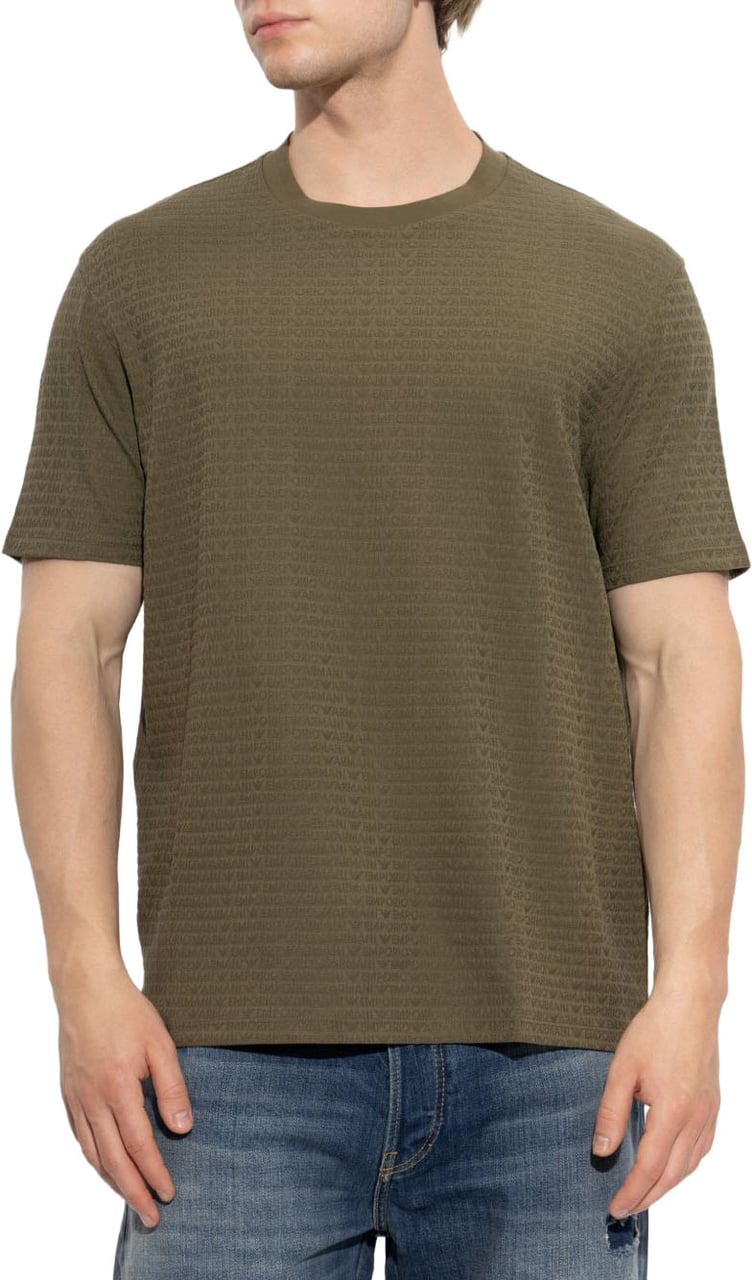 Emporio Armani T-Shirts And Polos Green Donkergroen