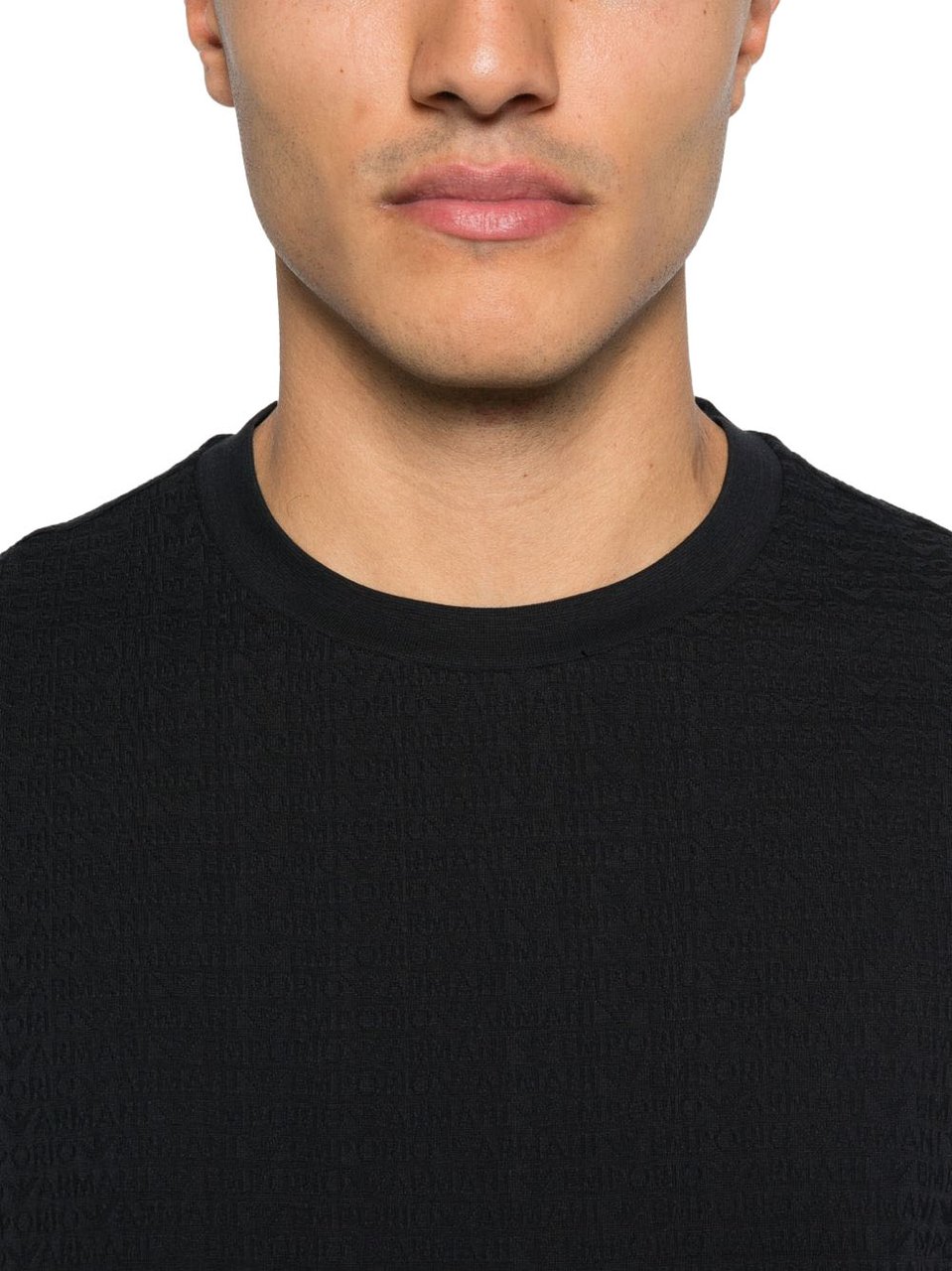Emporio Armani T-Shirts And Polos Navy Zwart