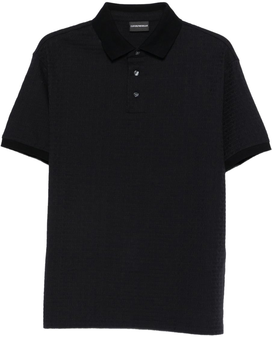 Emporio Armani T-Shirts And Polos Navy Zwart