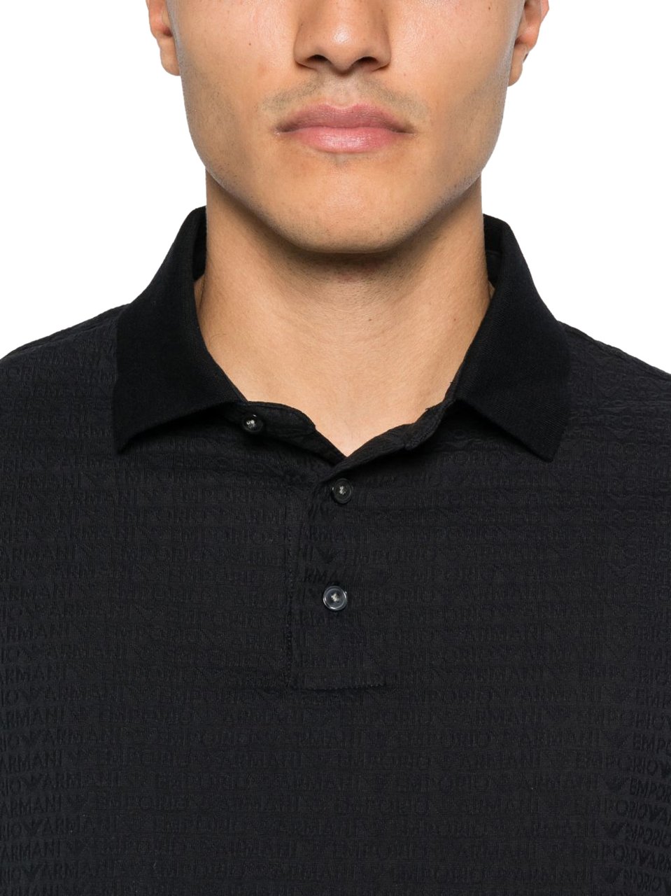 Emporio Armani T-Shirts And Polos Navy Zwart