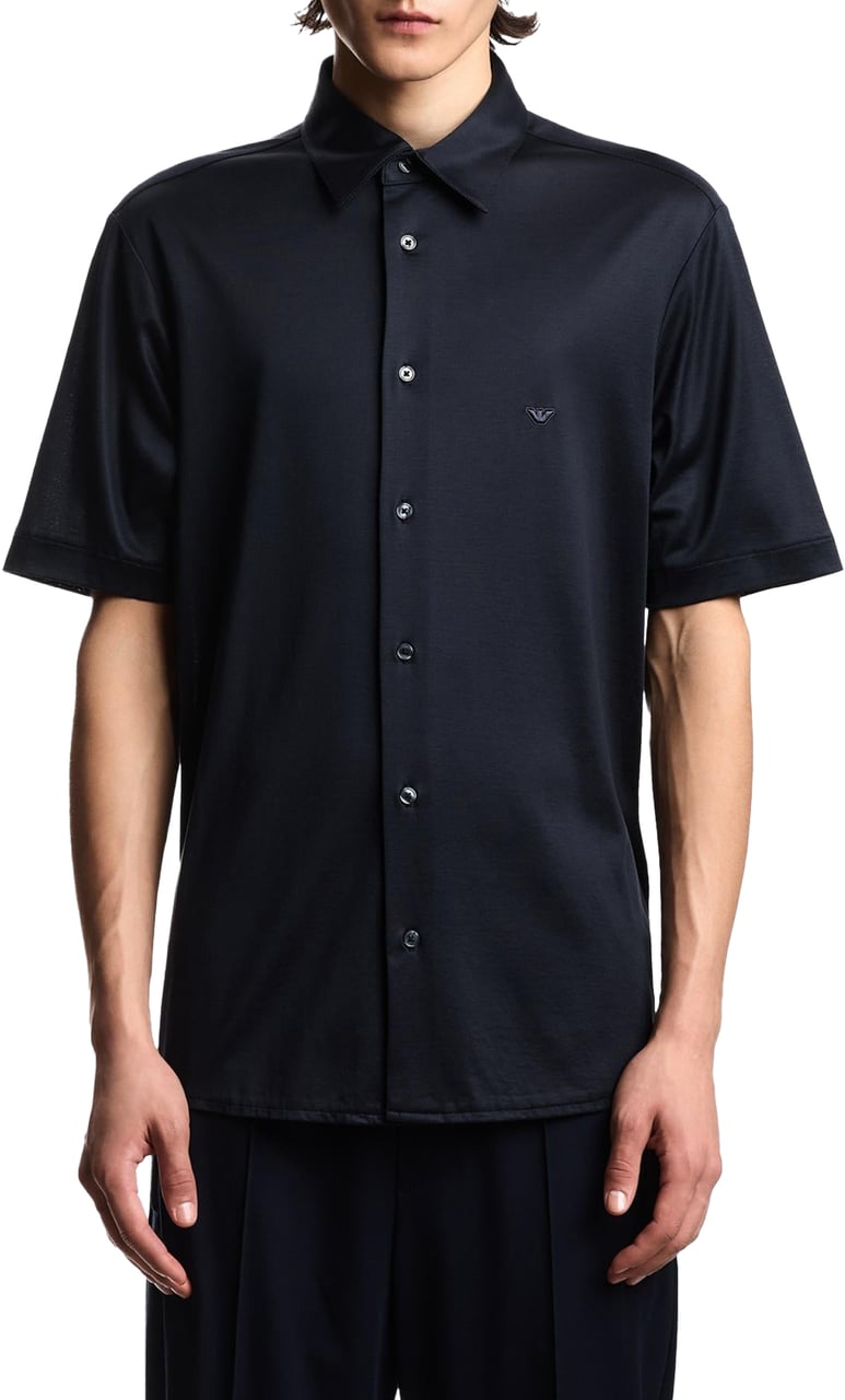 Emporio Armani Heren Armani Shirt Blauw