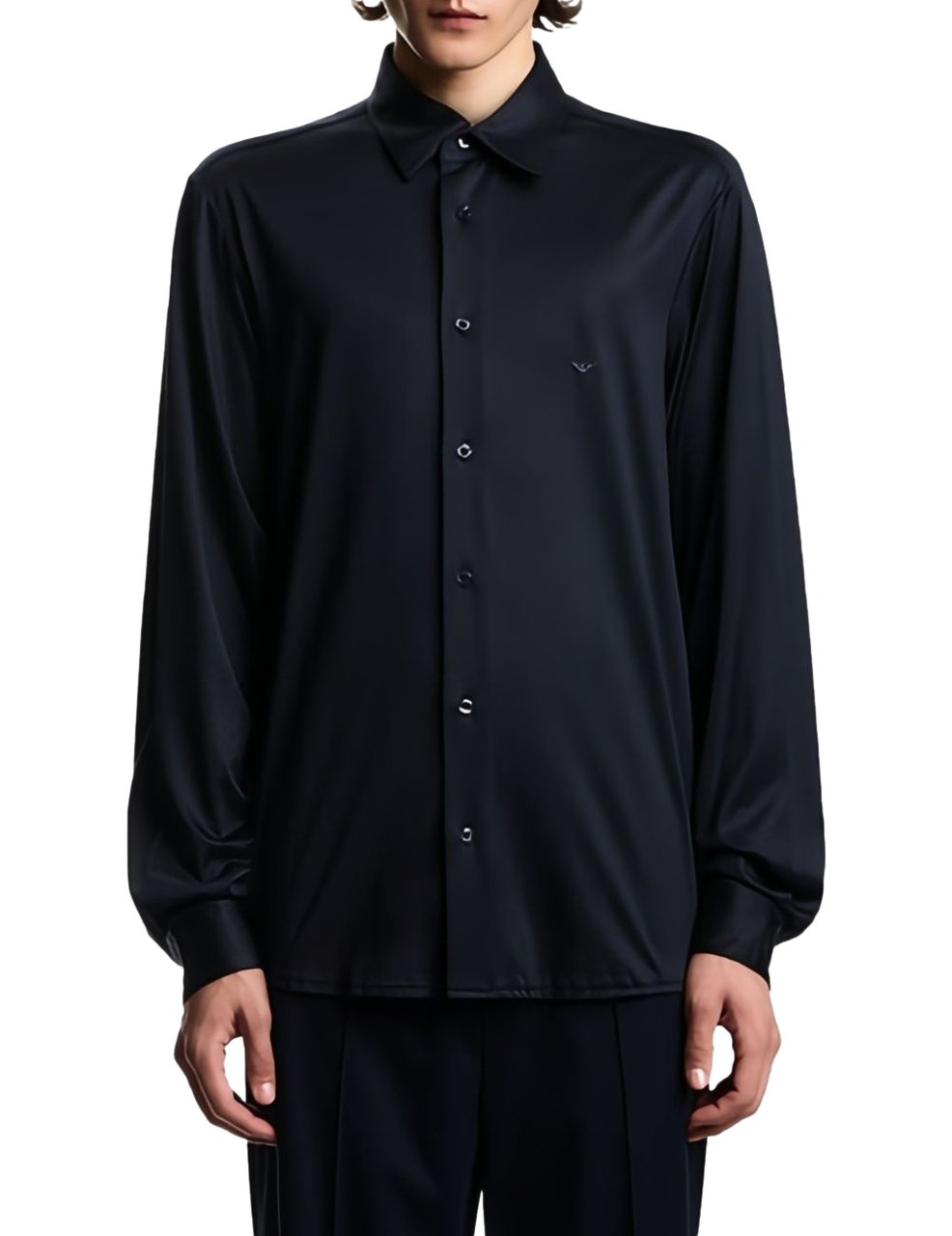 Emporio Armani Shirts Blue Blauw