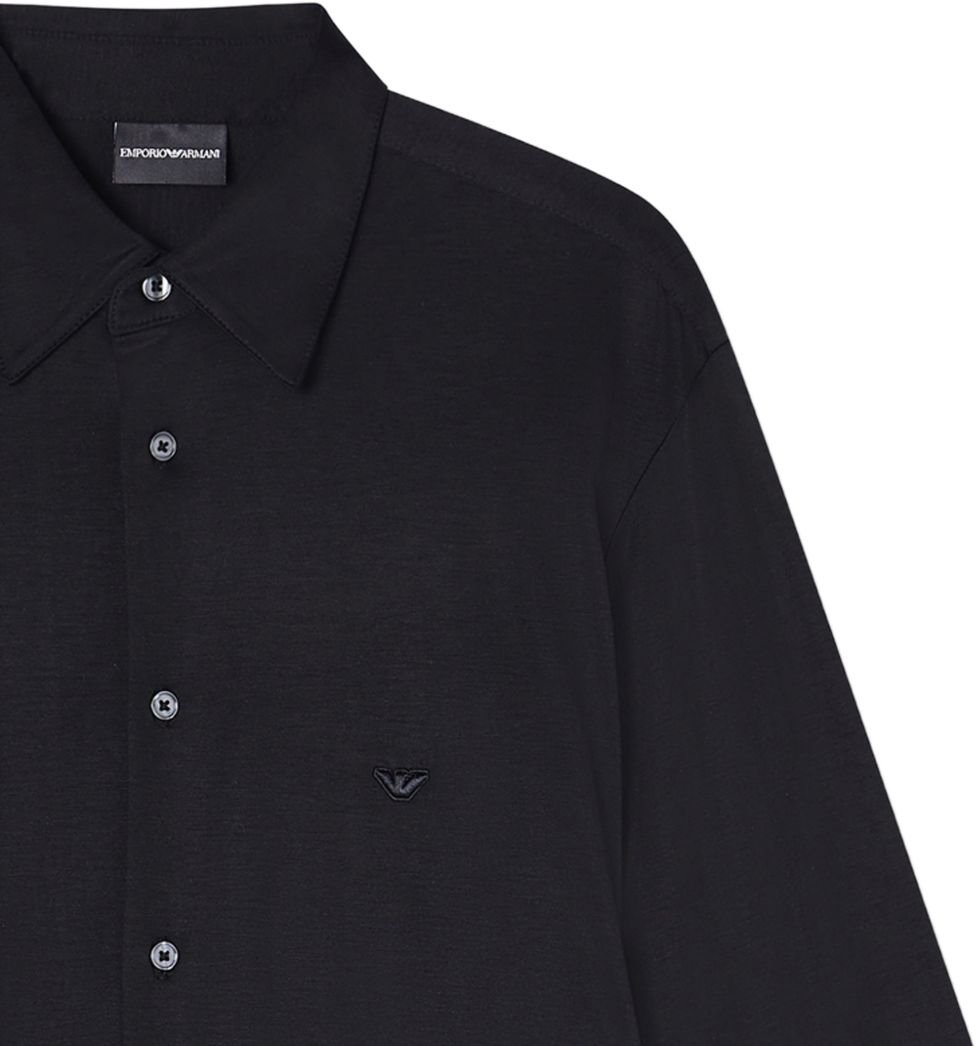 Emporio Armani Shirts Black Zwart