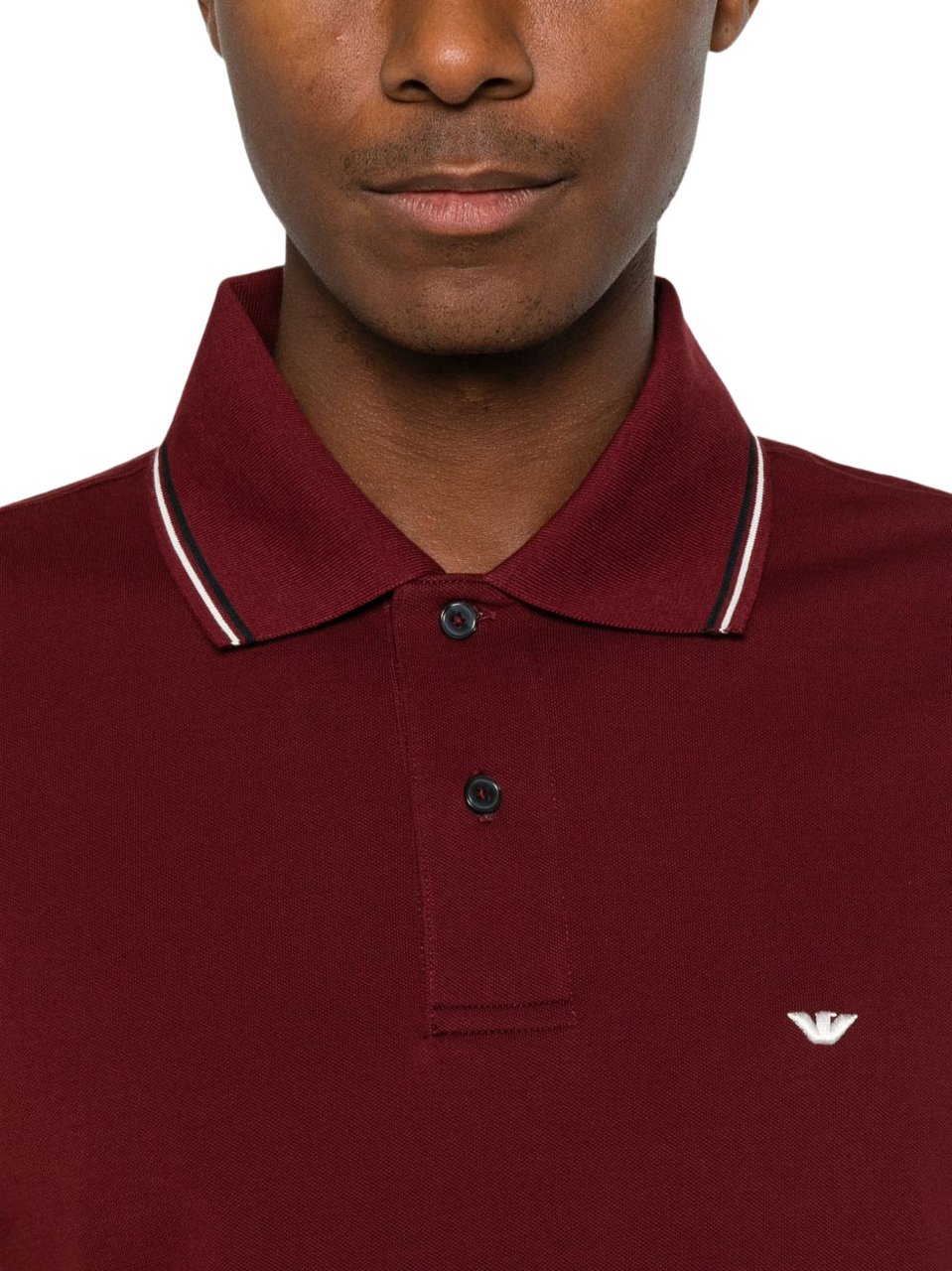 Emporio Armani T-Shirts And Polos Bordeaux Maroon