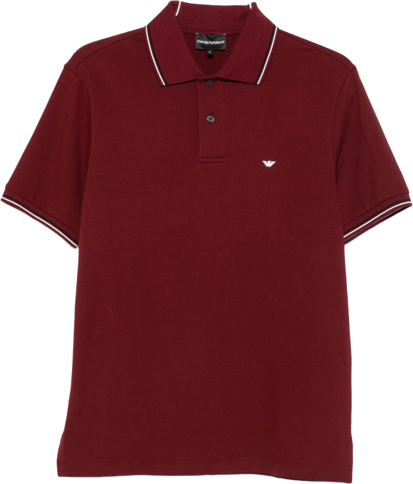 Emporio Armani T-Shirts And Polos Bordeaux Maroon