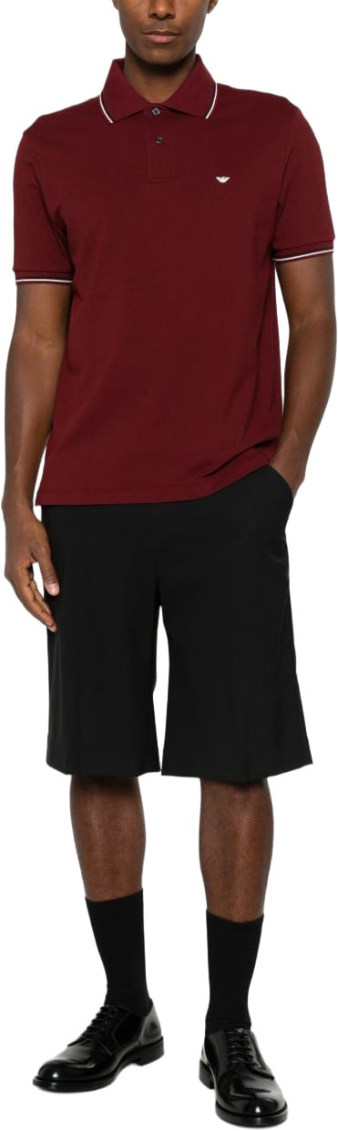 Emporio Armani T-Shirts And Polos Bordeaux Maroon