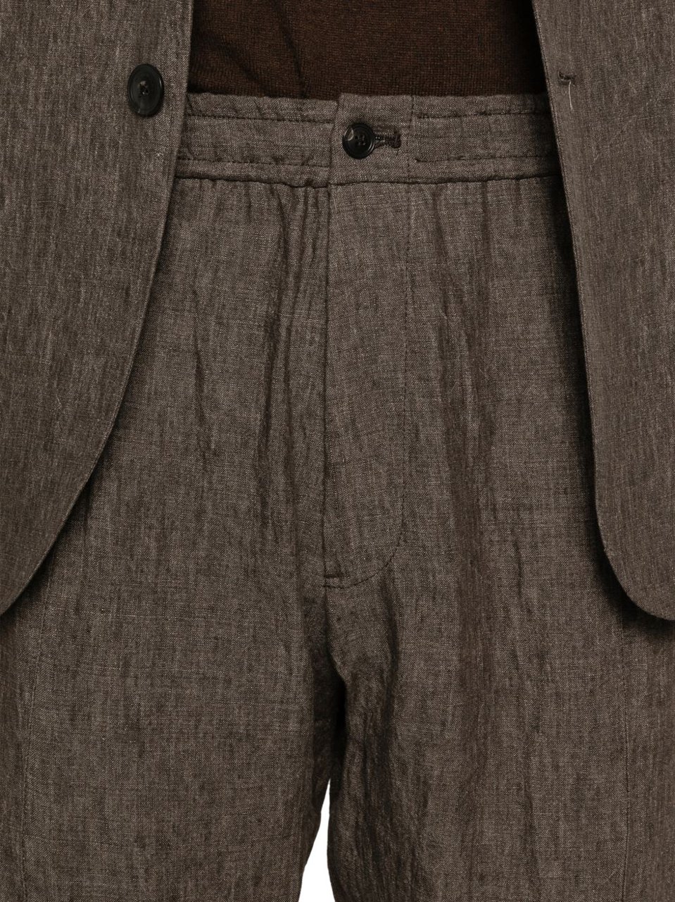 Emporio Armani Trousers Brown Bruin