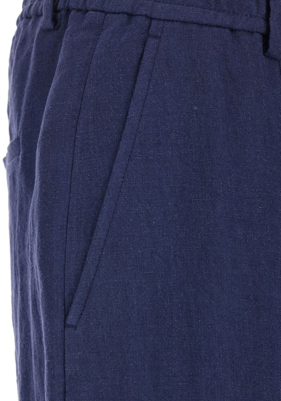 Emporio Armani Trousers Blue Blauw