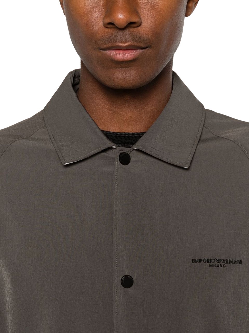 Emporio Armani Coats Marrone Bruin