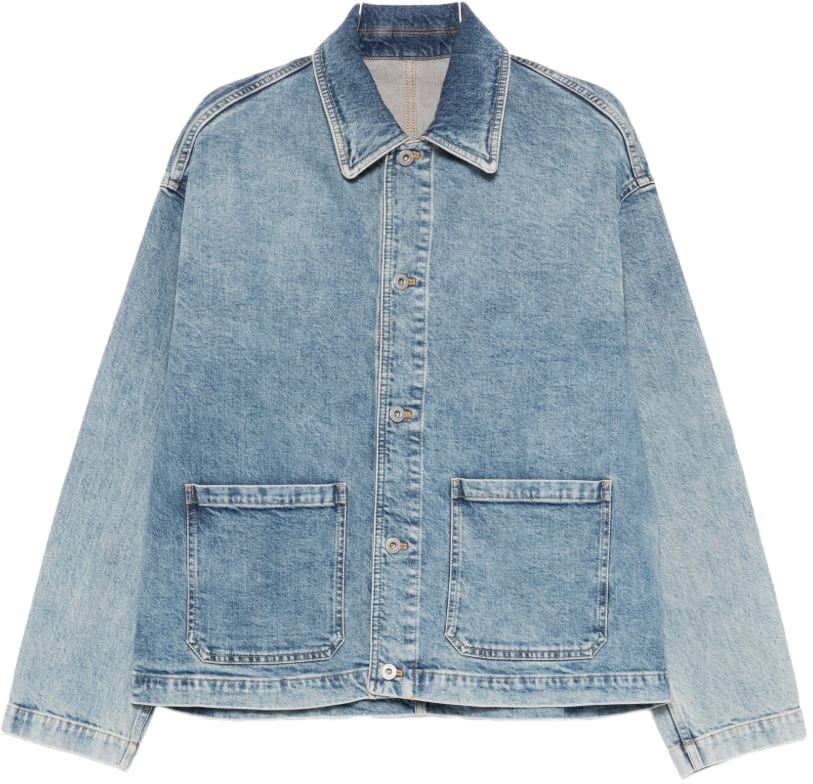 Emporio Armani Coats Clear Blue Blauw