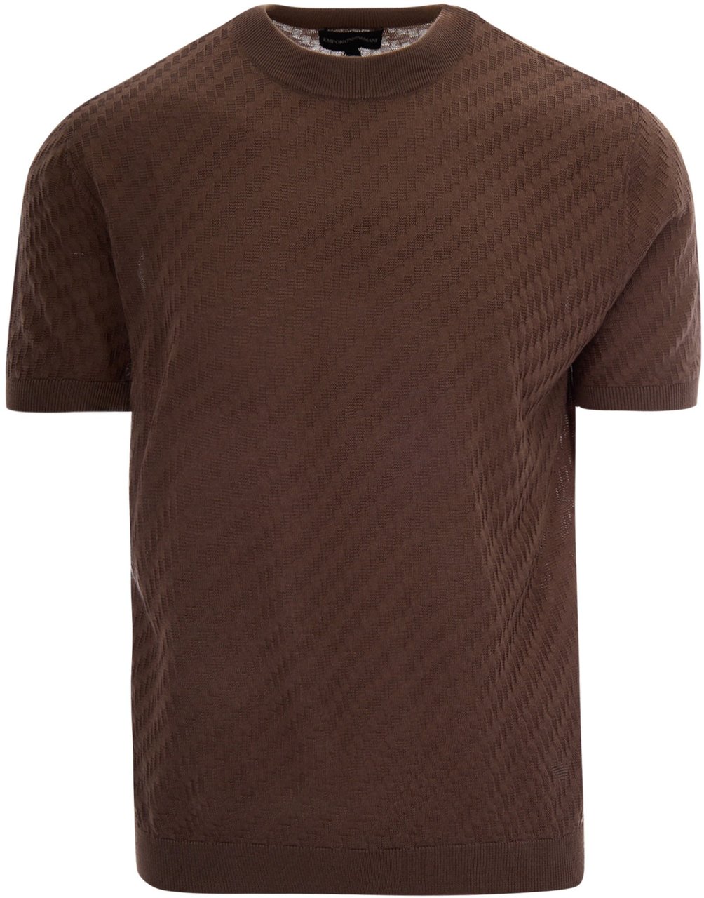Emporio Armani T-Shirts And Polos Brown Lentil Bruin