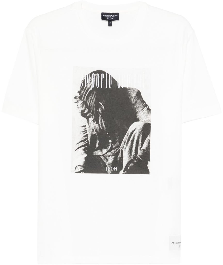 Emporio Armani T-Shirts And Polos White Wit