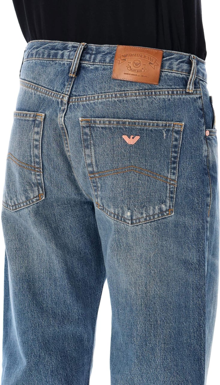 Emporio Armani Denim Mid Blue Blauw