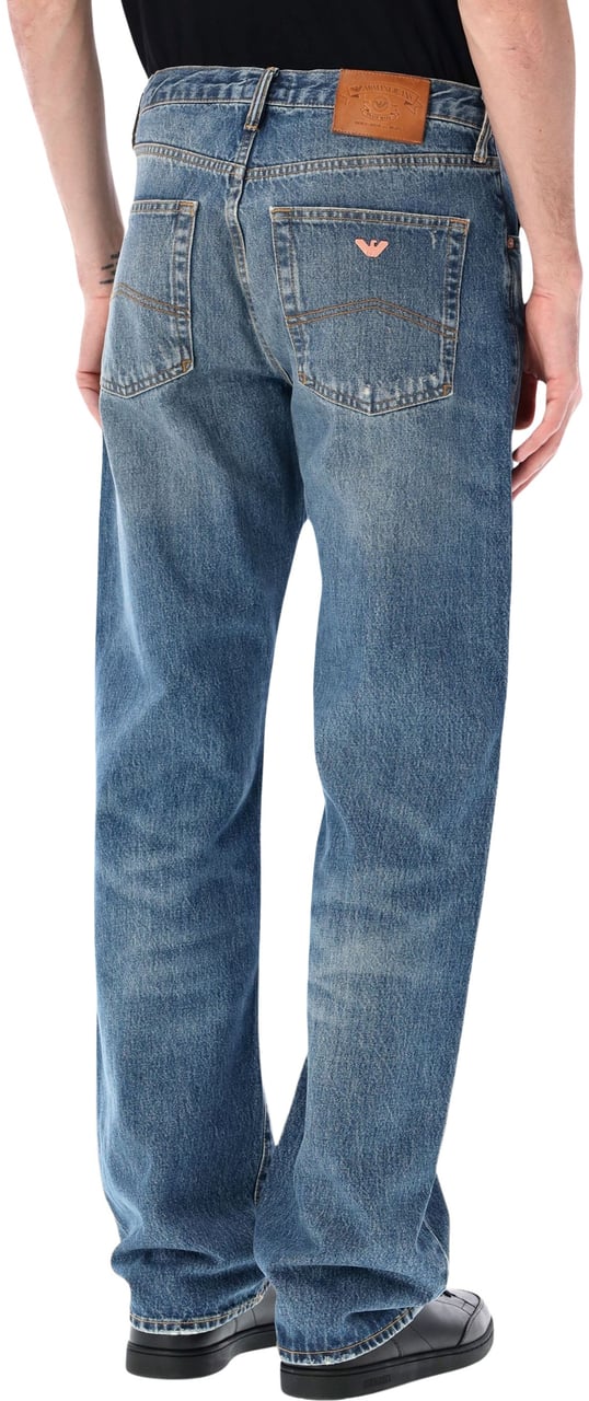 Emporio Armani Denim Mid Blue Blauw