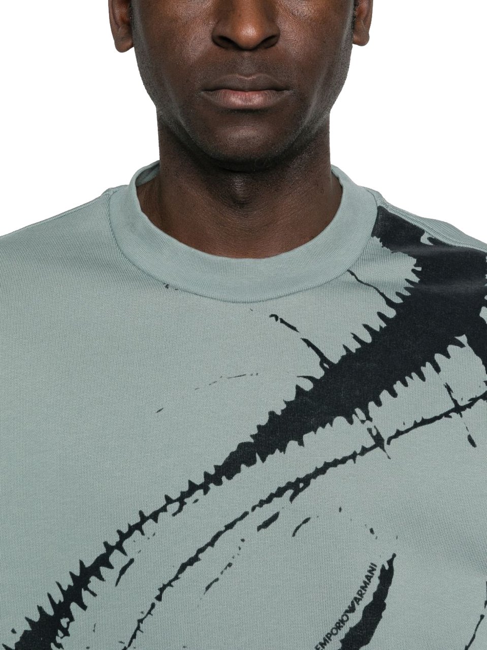 Emporio Armani Sweaters Clear Blue Blauw